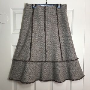 Ann Taylor Loft herringbone skirt
